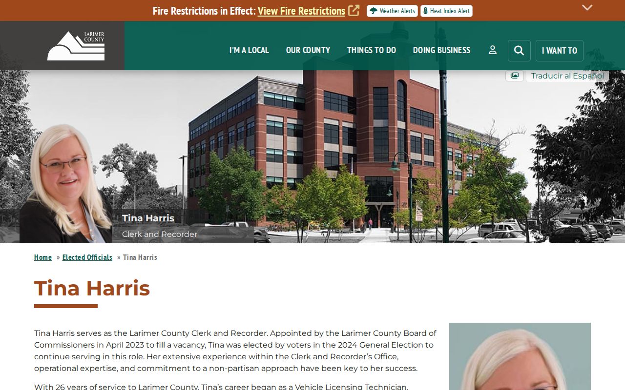 Larimer County Clerk of Court records Clerk and Recorder distinction source