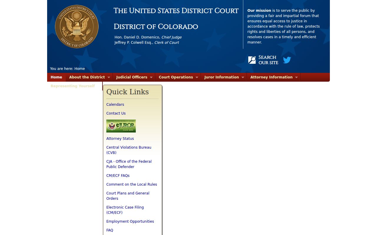 Larimer County District Court records separate U.S. District Court Colorado source