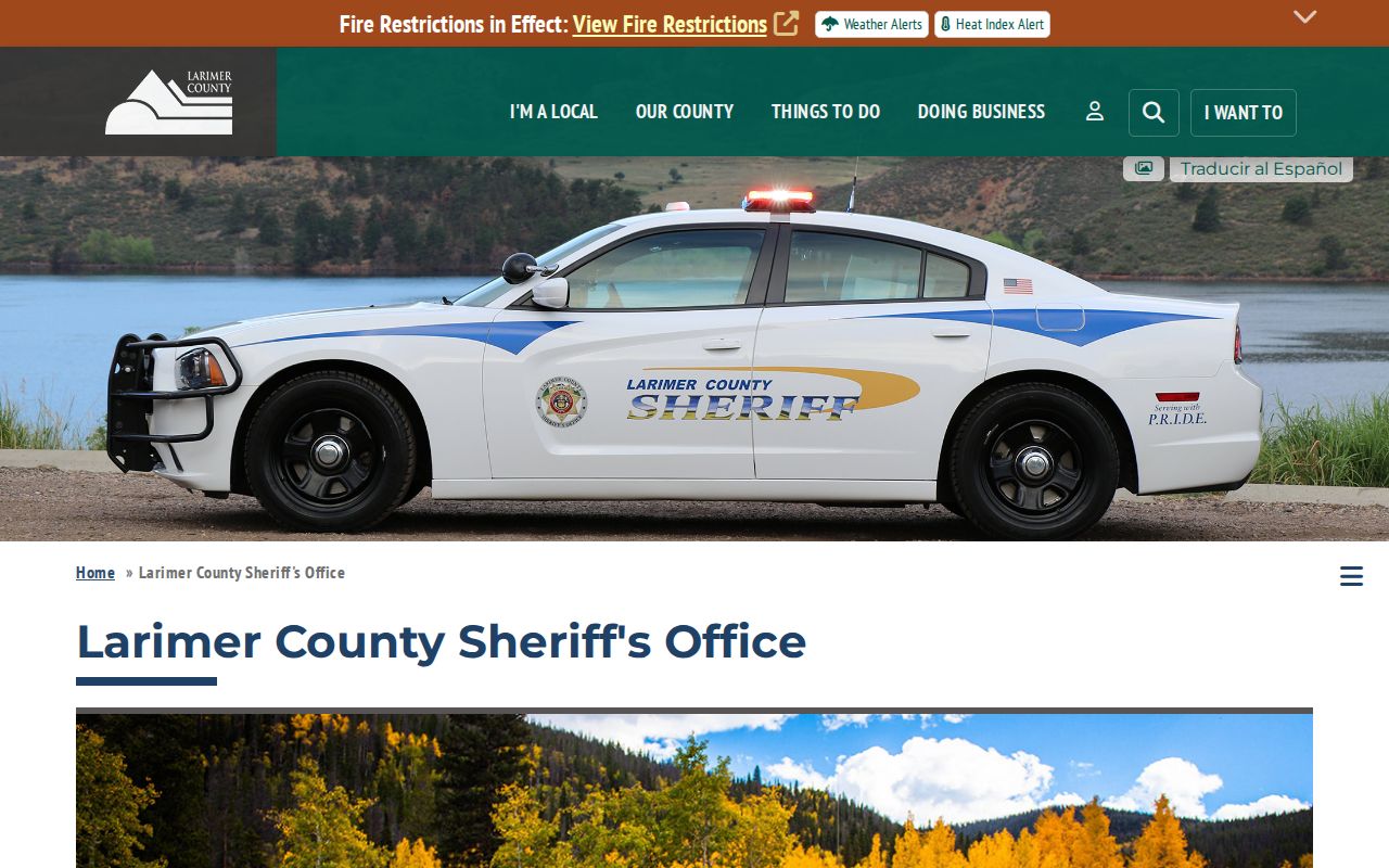 Larimer County inmate search and sheriff jail record links