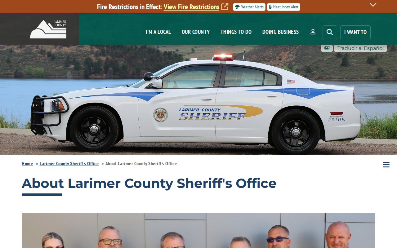 Larimer County inmate records and sheriff office overview